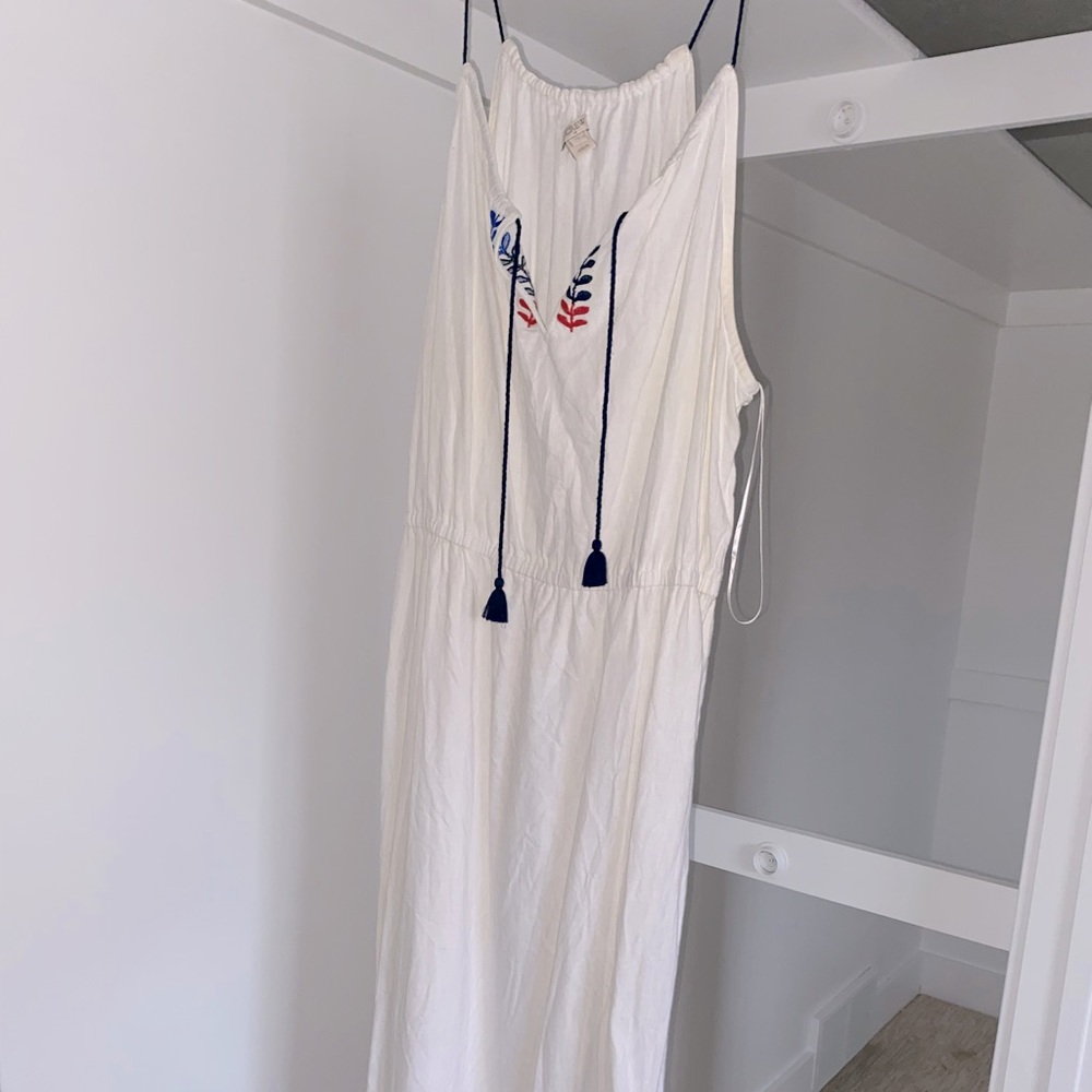 J. Crew embroidered linen dress